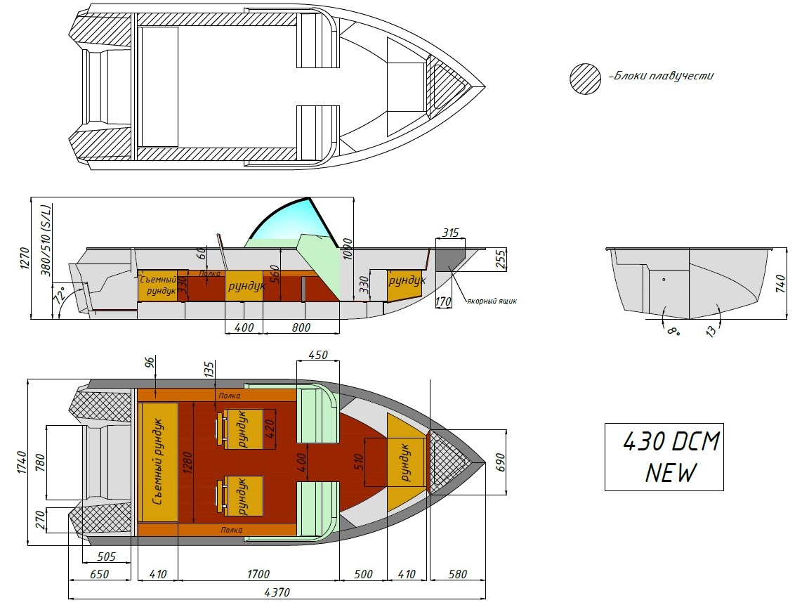 чертёж для - Wyatboat-430 DCM NEW