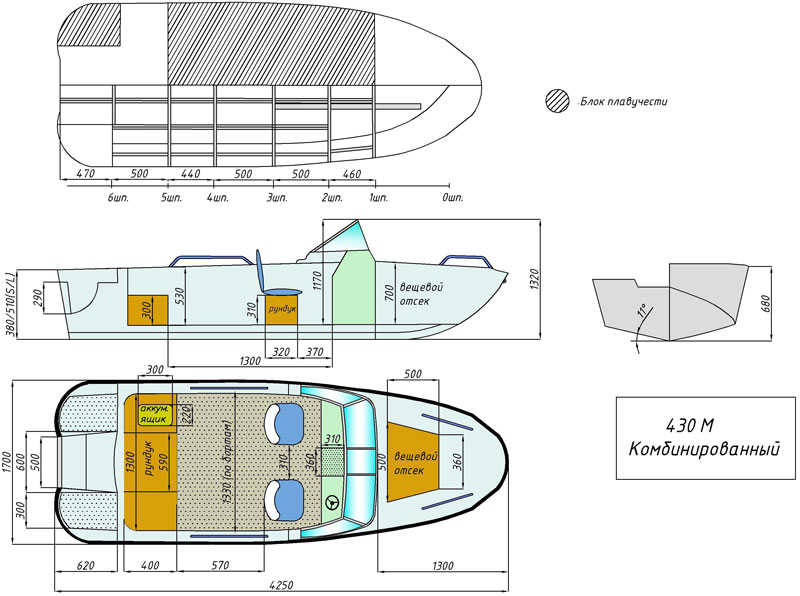 чертёж для - Wyatboat-430 M